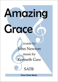 Amazing Grace SATB choral sheet music cover Thumbnail